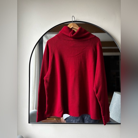 GILMOUR VANCOUVER BASED BRAND | ribbed cowl neck sweater | size L/XL - Picture 2 of 3